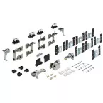 Kit de ferrures 1 porte coulissante pliante à 4 vantaux Wing 77 max. 20kg / pce