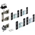 Hettich WingLine 77 Folding Sliding Door Hardware Kit for 1 Left-Handed 2-Panel Door max 25kg per piece