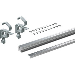 Kit de profils de coulissage et de guidage alu.anodisé WingLine L longueur 1,2m / pce