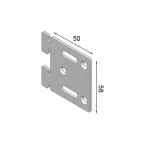 Adjustable Straight Bracket to Screw On per piece