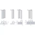 Double mounting profile for LINEAR double panel / 3m