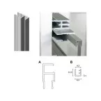 Profil caoutchouc pour verre LINEAR / 3012mm