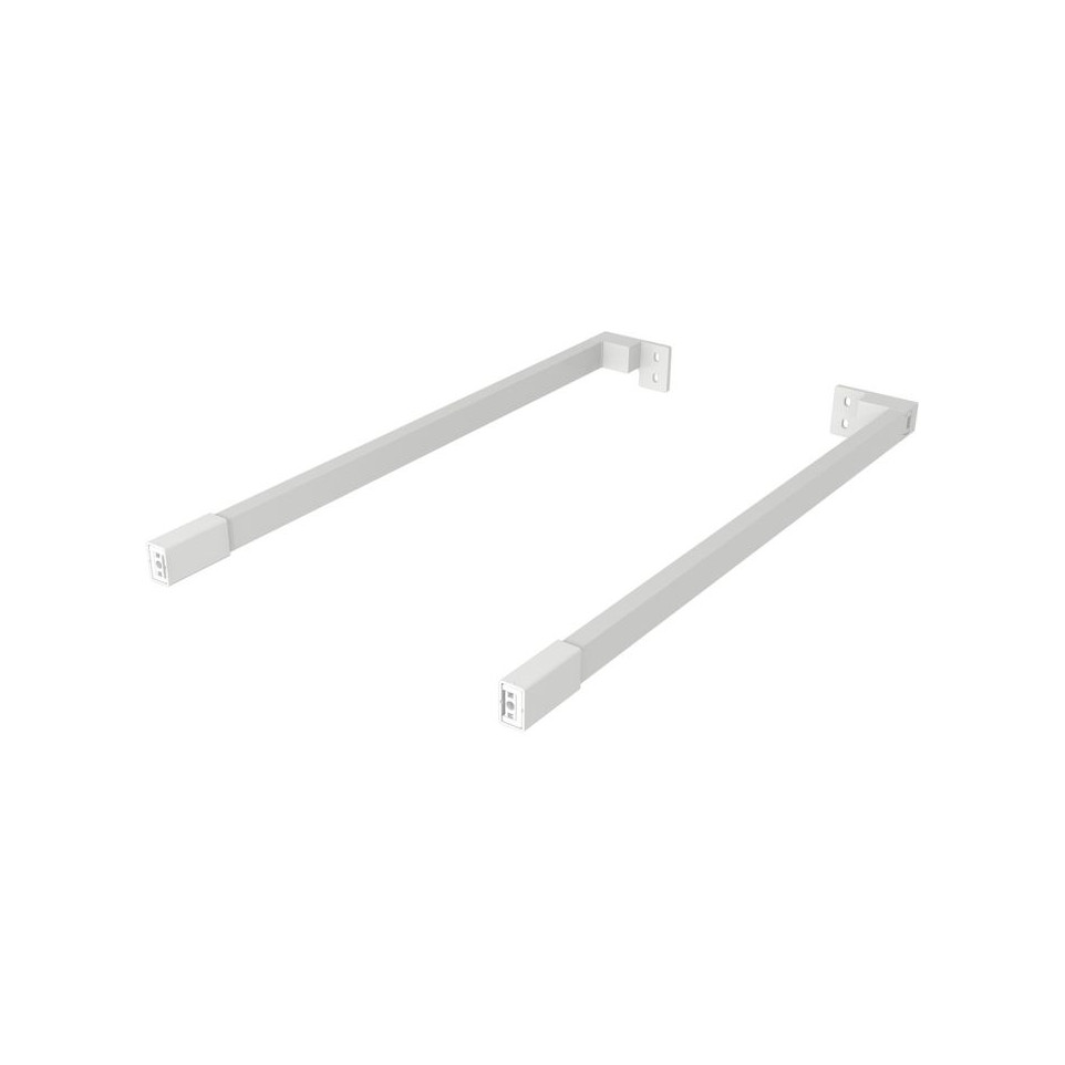 Longitudinal Rails Kit de tringles longitudinales blanc 500mm pour tiroirs à casseroles ...