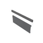 Anthracite Aluminum Drawer Front Height 95mm to Cut to Size for Slim Internal Pan Drawer Length 1.2m per piece