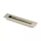 Rectangular Recessed Handle 38x128mm Brushed Stainless Steel per Piece