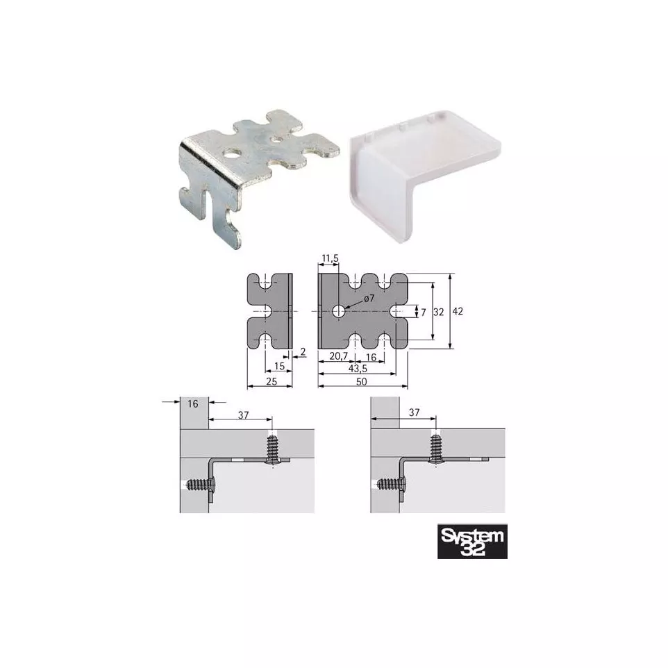 White Cover Cap for Euro Joint...