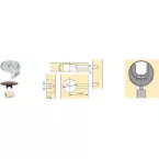 Hettich Rastex 25 Eccentric Connecting Fitting per piece