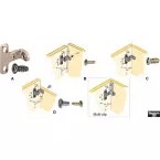 Rear Wall Fitting RV 7 D Nickel Plated per piece