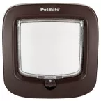 Kattenluik voor 8 kg dieren serie PPA19 met 4 openingsposities PVC Bruin / pce