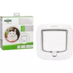 4-Way Locking Pet Door for Animals up to 8 kg Series PPA19 White PVC / pc