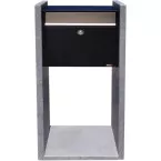 Blue Stone Mailbox ANVERS Black/Stainless Steel per Piece