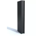 Albo Fenix 536 Black Wall-Mounted Mailbox RAL TEX 9005 Matte per piece