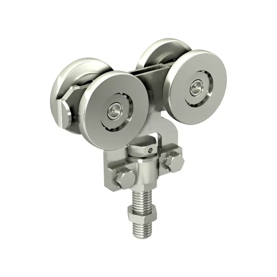 Roulette à fixation sur chant et avec...