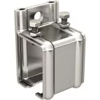 Support enveloppant d'extrémité à fixation murale pour rail de roulement SPORTUB 5040 / pce