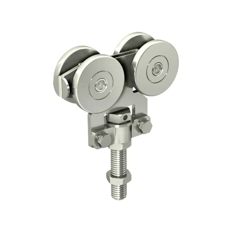 Roulette à fixation sur chant et avec...