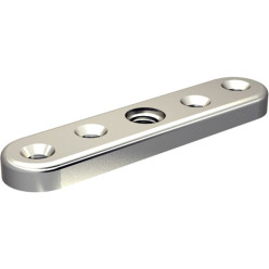 Platine en "U" à visser et à souder pour fixation sur chant et trou M10, pour roulettes SPORTUB 3530 / pce