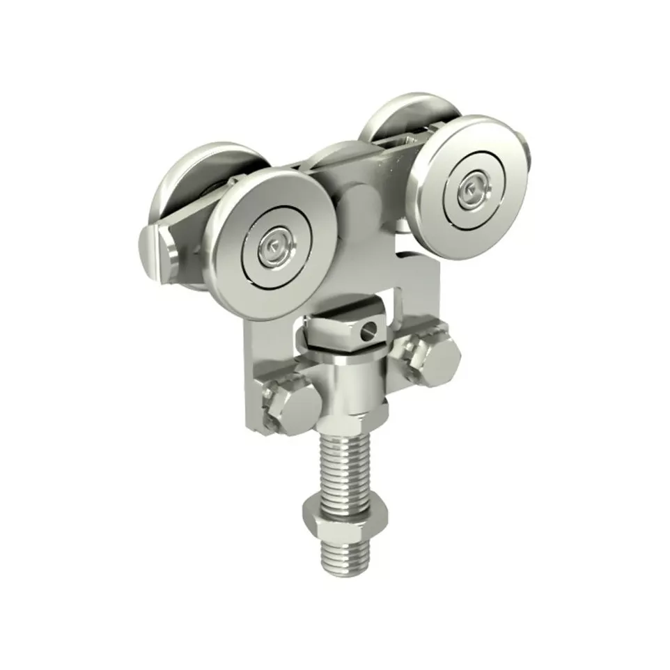 Roulette à fixation sur chant et avec...