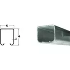 Top Track for Sliding Doors ROB Series 120.000 Length 4m / 4m