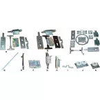 Serrure 1 loqueteau empreinte PZ ROB pour portes basculantes / pce