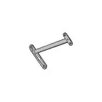 Compas décrochable pour tombant bois GU-Ferco 140mm / 2pce