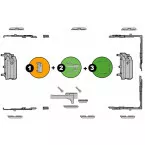 Carton de base Unitas 5BO pour châssis pivotant naturel / pce