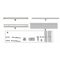 Set d'accessoires pour profil GU-966/200 mZ K.15265.00.0.1 alu naturel / pce