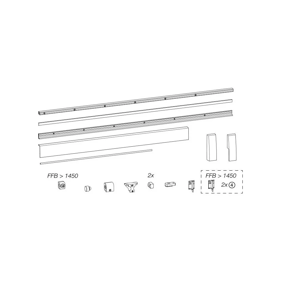 Kit rails dormants et accessoires...