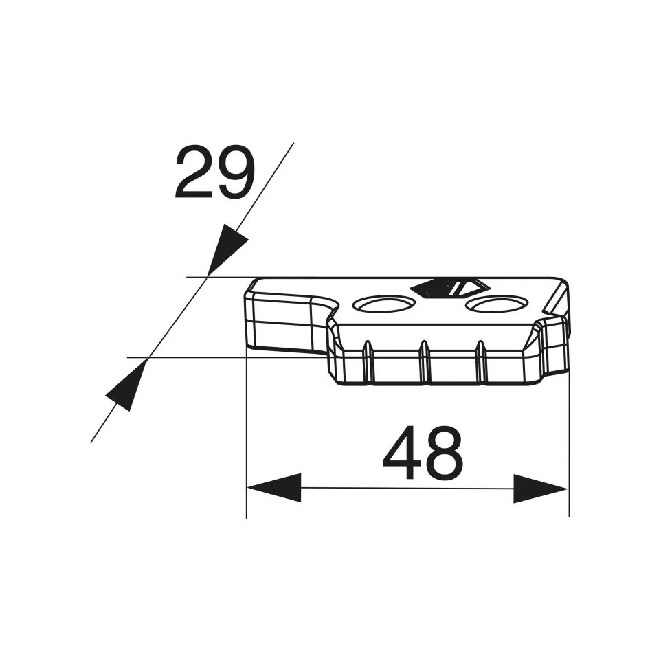 Hefsluitstuk FT30 13V schuin...