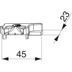 Gâche de rehausse pour...
