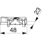 Gâche de rehausse pour PVC...