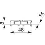 Gâche pour Kömmerling / pce