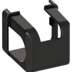 Black Short PVC Corner Bearing Cover with Double Studs / pc