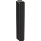 Cache fiche d'angle PVC partie ouvrant noire / pce