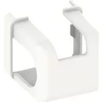 Cache palier d'angle appliqué PVC double plots court Ral9016 / pce