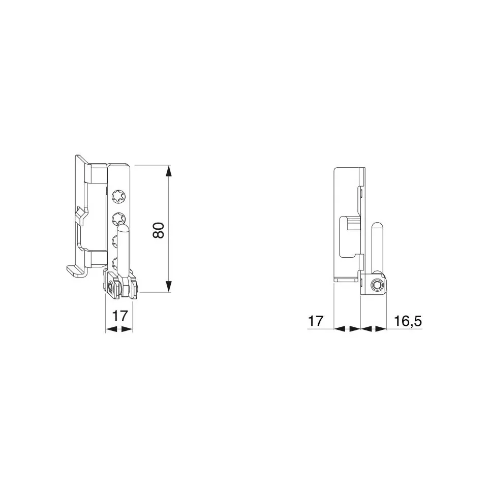 Applied Angle Bearing 12/18 Right / pc