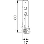 PVC Corner Bracket with 7mm...