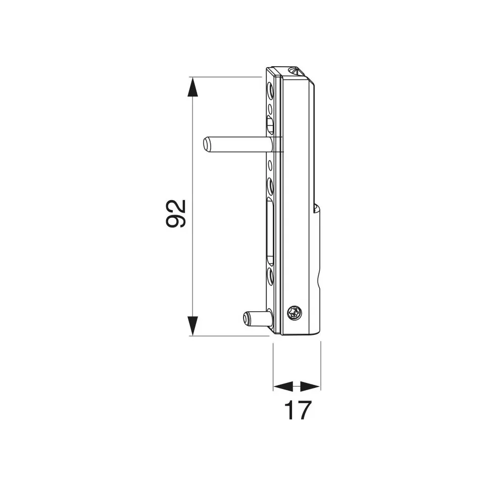 PVC Angle Bracket with 5 mm Dowels,...