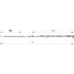 Pre-mounted Stay Arm Restrictor D LFF 801-1050 with 1 Security Cam per piece