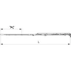 Pre-mounted Window Hinge Without Stay 800 LFF 601-800 per piece