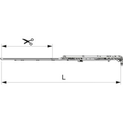 Preassembled Hinge Arm Without Stay 600 LFF 401-600 / pc