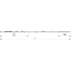 MACO Semi-Fixed Cremone Fixed Side for 2 i.S. HFF 1341-1590 per piece
