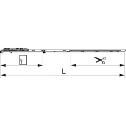 MACO Semi-Fixed Cremone Fixed Side FFH 431-660 per piece