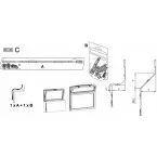 Vrouwelijke verbinding tussen (flexibele staaf) of (staaf) voor Primat FL 190 / pce
