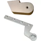 Coiffe pour bras inférieur BTS simple action Dorma DINR argent / pce