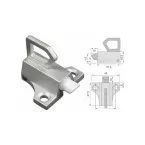 Argenta 900 Brown Drop Latch Catch per piece