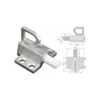 Argenta 920 Drop Bolt Anodized Silver per piece