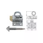 Nemef spring-loaded lever skylight catch per piece