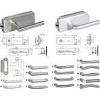 Stainless Steel Glass Door Lock Strike Plate / pc