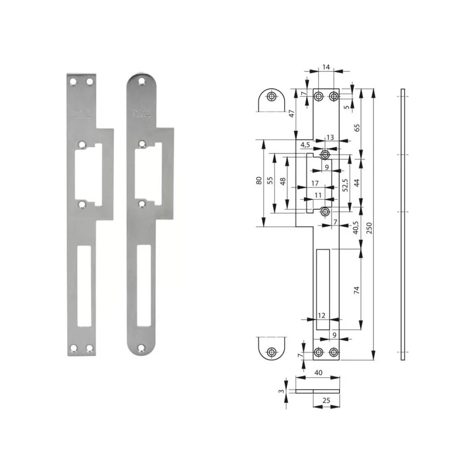 Têtières DORMA FLR 25 / FLM 25 pour...
