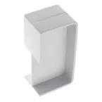 Square-R Rounded Sliding Door Handle (40mm) White / pc